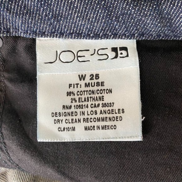JOE'S MUSE BOOTCUT DENIM JEANS DARK BLUE WOMENS 25 - Picture 8 of 8